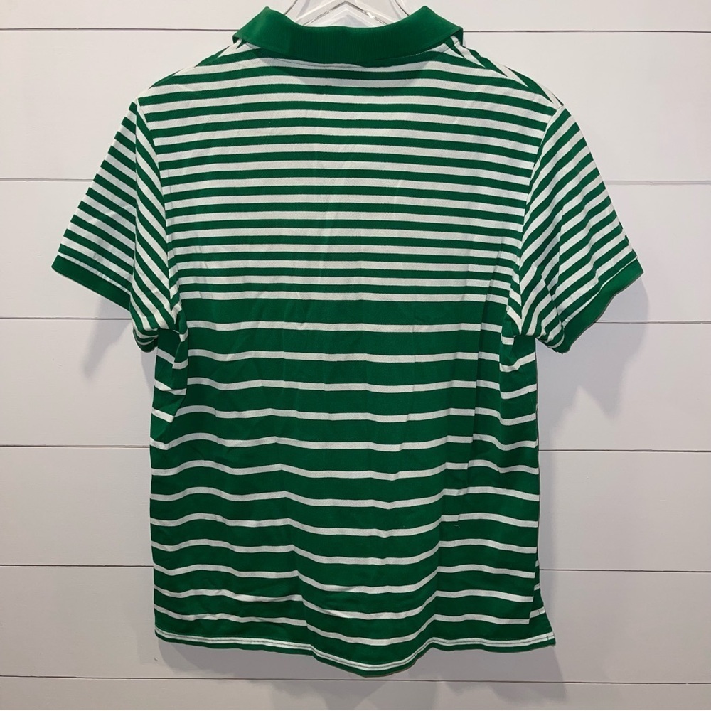 Wimbledon Championship Green & White Striped Polo Shirt Adult XL - Picture 5 of 5